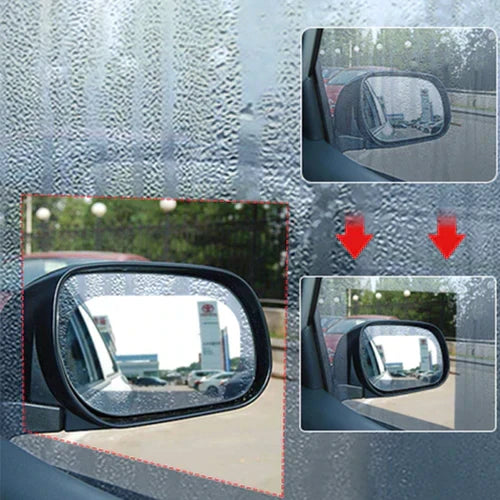 Lot de 2 Films Anti-Pluie et Buée pour Voiture