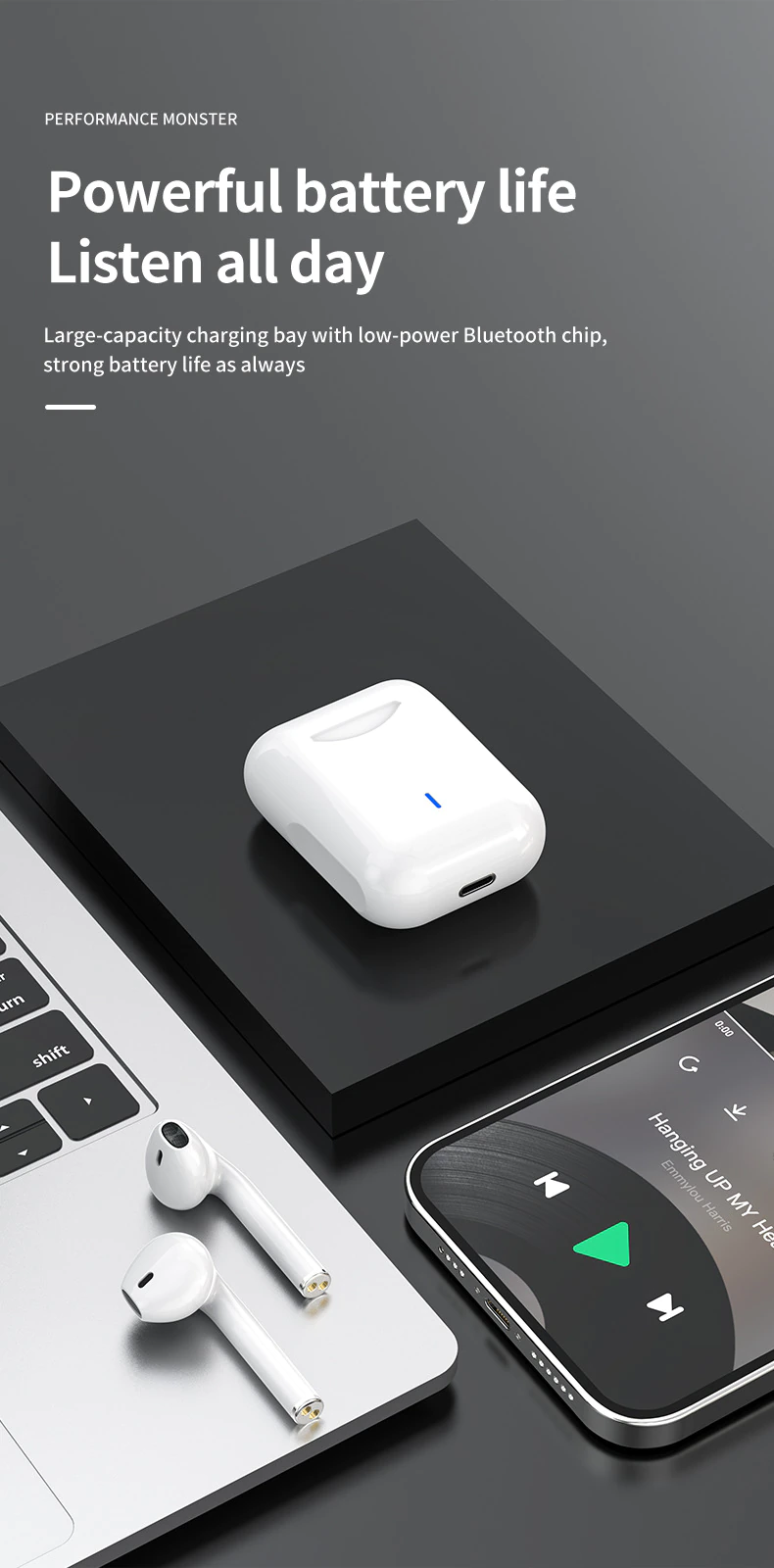 Écouteurs sans fil pro+ bluetooth