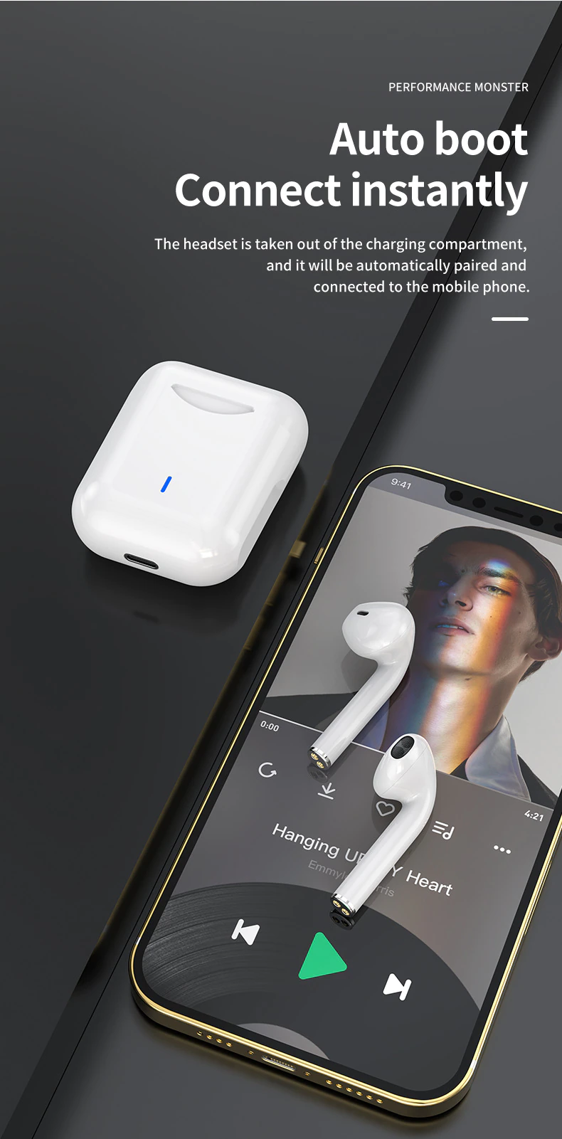 Écouteurs sans fil pro+ bluetooth